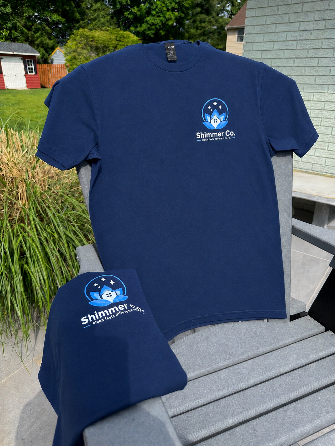 Shimmer Co. branded t-shirt